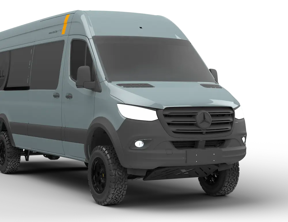 Unterfahrschutz vorne – Exterieur von XBULL, ohne Montage , Sprinter 907 – XBULL Offroad Eisenach – Bild 3