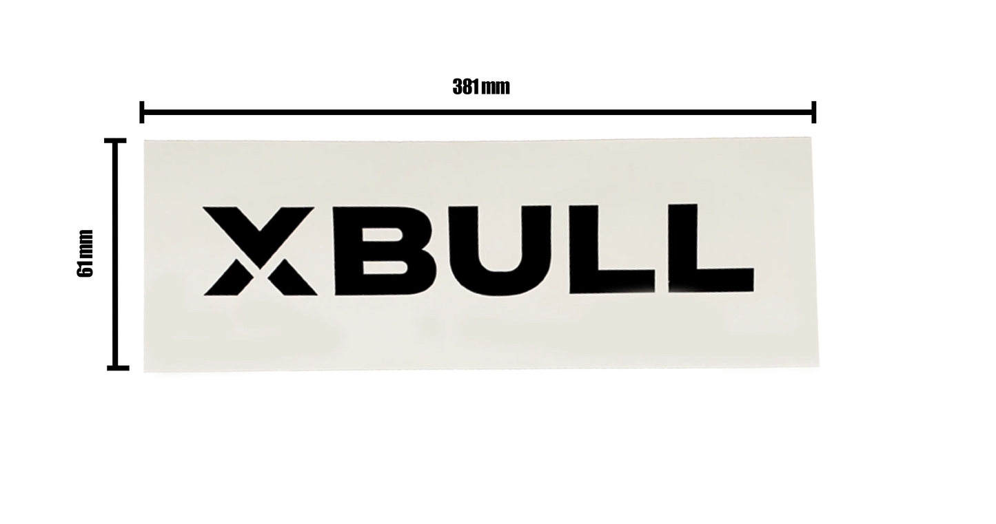 Xbull Schriftzug Sticker – von XBULL, ohne Montage Groß, MAN TGE,Sprinter 906,Sprinter 907,VW Crafter – XBULL Offroad Eisenach – Bild 3