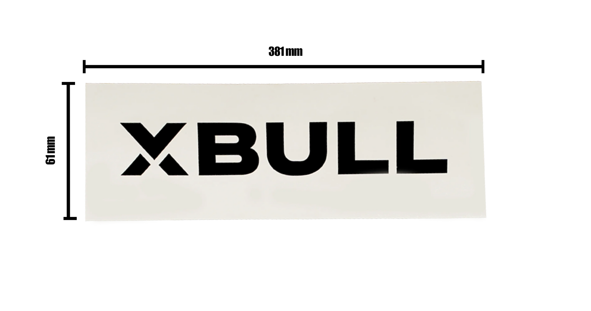 Xbull Schriftzug Sticker – von XBULL, ohne Montage Groß, MAN TGE,Sprinter 906,Sprinter 907,VW Crafter – XBULL Offroad Eisenach – Bild 3