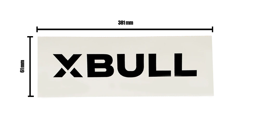 Xbull Schriftzug Sticker – von XBULL, ohne Montage Groß, MAN TGE,Sprinter 906,Sprinter 907,VW Crafter – XBULL Offroad Eisenach – Bild 3