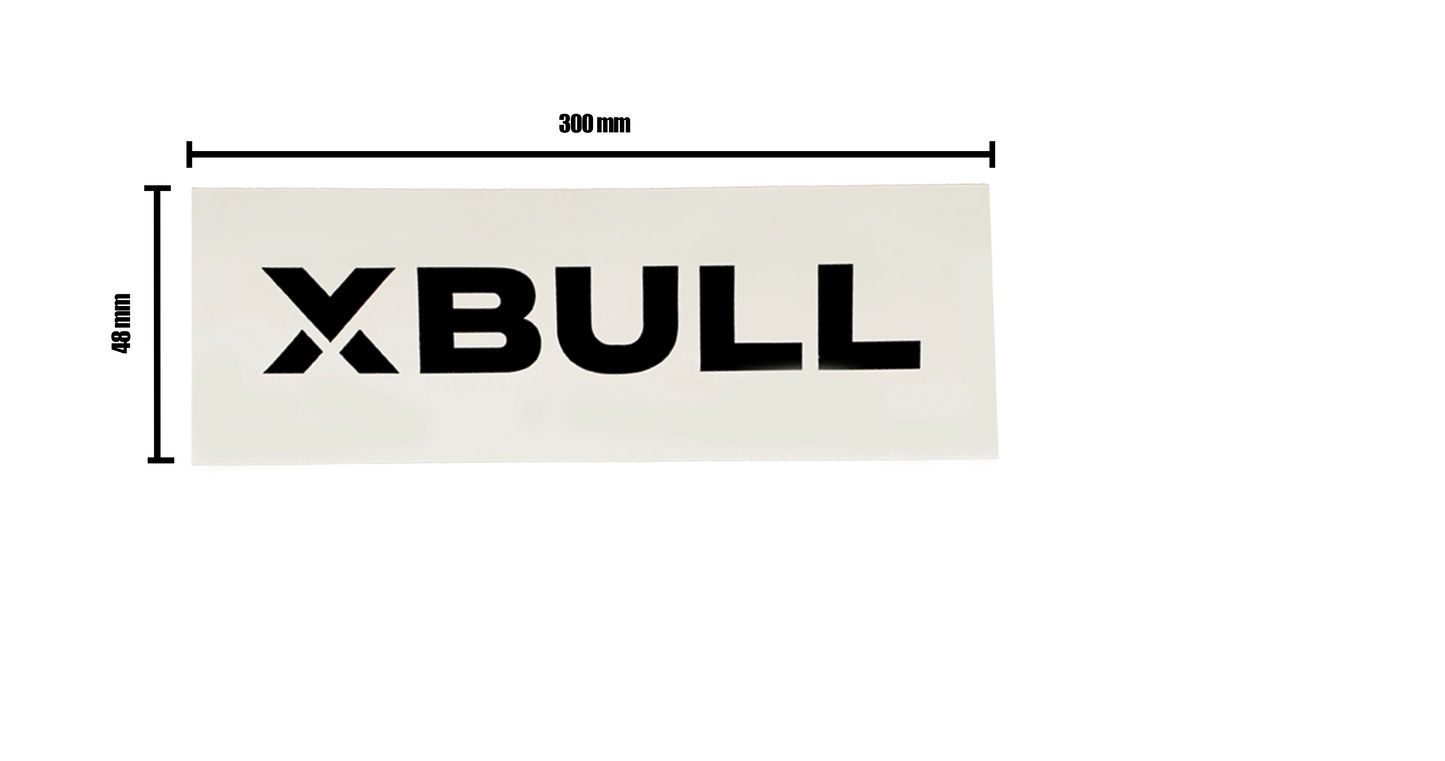 Xbull Schriftzug Sticker – von XBULL, ohne Montage Groß, MAN TGE,Sprinter 906,Sprinter 907,VW Crafter – XBULL Offroad Eisenach – Bild 4